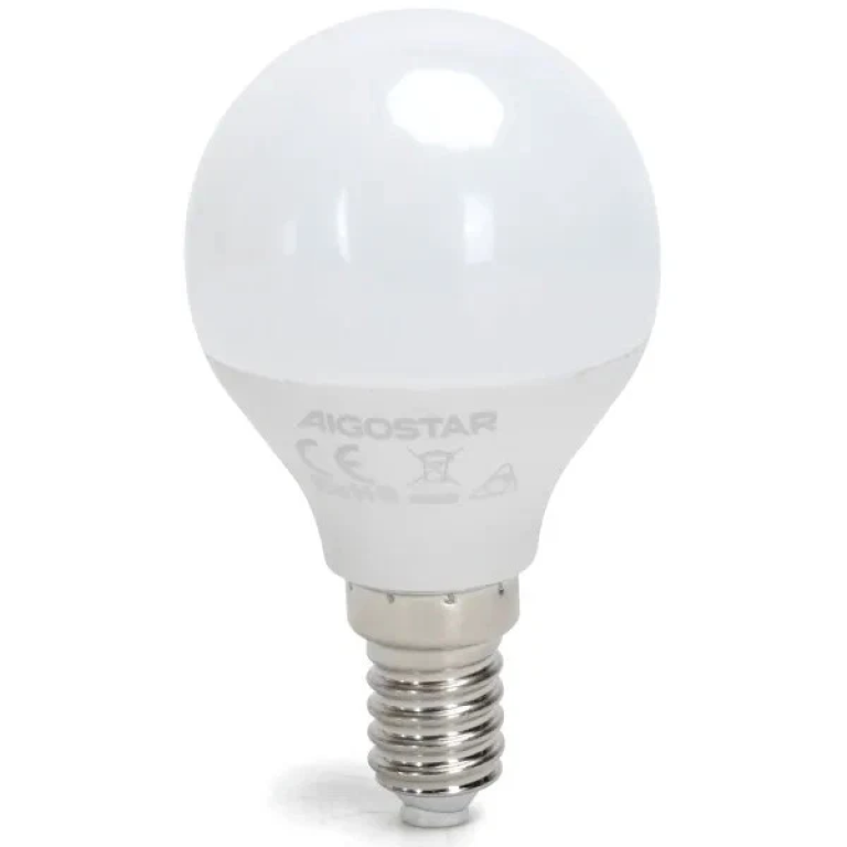 Λάμπα LED G45 E14 4.9W 2700K Θερμό Φως Dimmable Aigostar