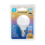 Λάμπα LED G45 E14 4.9W 2700K Θερμό Φως Dimmable Aigostar - Image 4