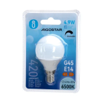 Λάμπα LED G45 E14 4.9W 6500K Ψυχρό Φως Dimmable Aigostar - Image 4
