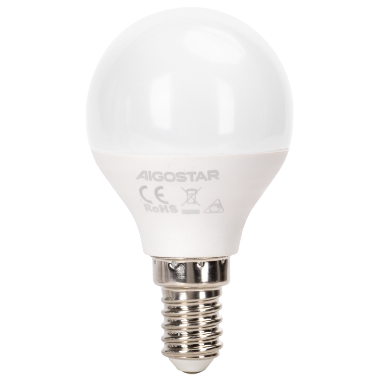 Λάμπα LED G45 E14 7W 6500K Ψυχρό Φως Dimmable Aigostar