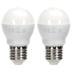 Λάμπα LED G45 E27 12W 4000K Φυσικό Λευκό Φως 1170lm Σετ 2τμχ Aigostar