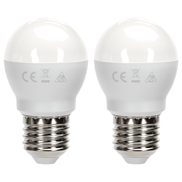 Λάμπα LED G45 E27 12W 4000K Φυσικό Λευκό Φως 1170lm Σετ 2τμχ Aigostar