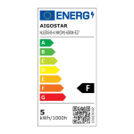 Λάμπα LED G45 E27 4.9W 6500K Ψυχρό Φως Dimmable Aigostar - Image 3