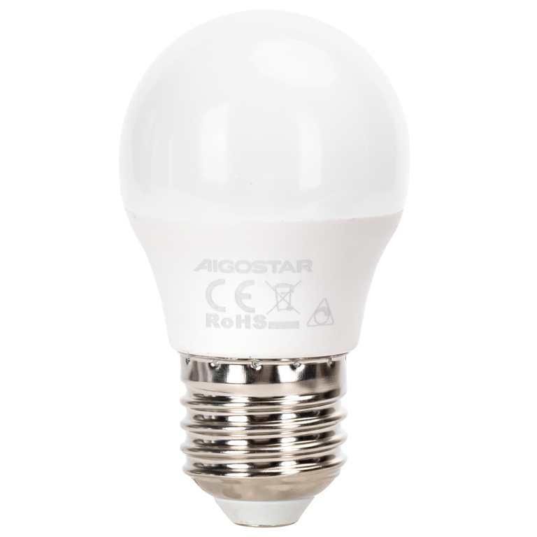 Λάμπα LED G45 E27 7W 4000K Φυσικό Λευκό Φως Dimmable Aigostar