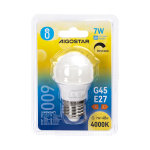 Λάμπα LED G45 E27 7W 4000K Φυσικό Λευκό Φως Dimmable Aigostar - Image 4