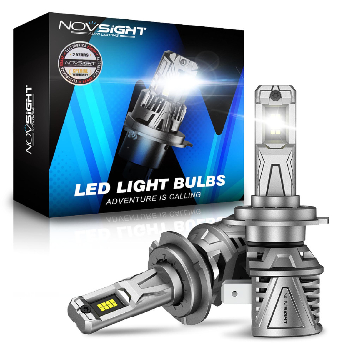 Λάμπες Αυτοκινήτου LED H7 60W 15000LM 6500K IP68 Σετ 2 Τεμαχίων NOVSIGHT A500 N68 - Image 3