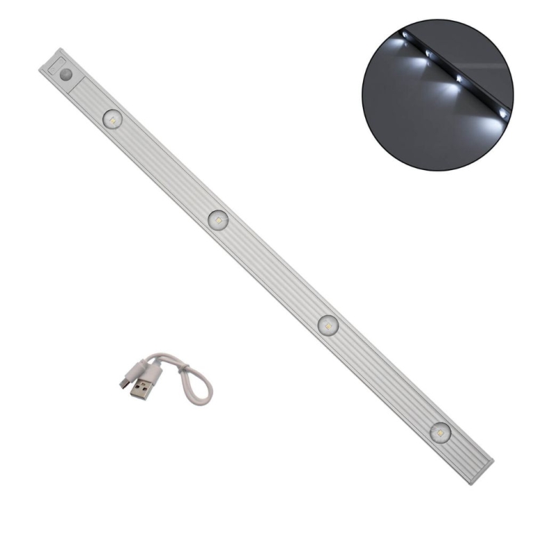 LED Μπάρα Φωτισμού 30cm με Αισθητήρα Κίνησης USB RiXME