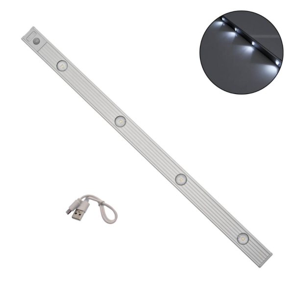 LED Μπάρα Φωτισμού 60cm με Αισθητήρα Κίνησης USB RiXME