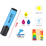 Μαρκαδόροι Υπογράμμισης Σετ 3 Τεμαχίων Πολύχρωμοι Alsuomi AL3503 - Image 2