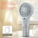 Μίνι Επαναφορτιζόμενο Ανεμιστηράκι με Σπρέι Ψεκασμού SL6619 - Image 7