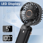 Μίνι Επαναφορτιζόμενος Ανεμιστήρας Χειρός με 5 Ταχύτητες - Image 6