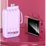 Mini Power Bank 20W Με Ενσωματωμένα Καλώδια PD Fast Charging Και LED Οθόνη - Image 2