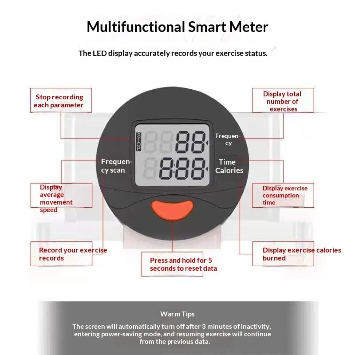 Mini Stepper Άσκησης Με Οθόνη LCD Και Ρυθμιζόμενη Αντίσταση Well Care - Image 5