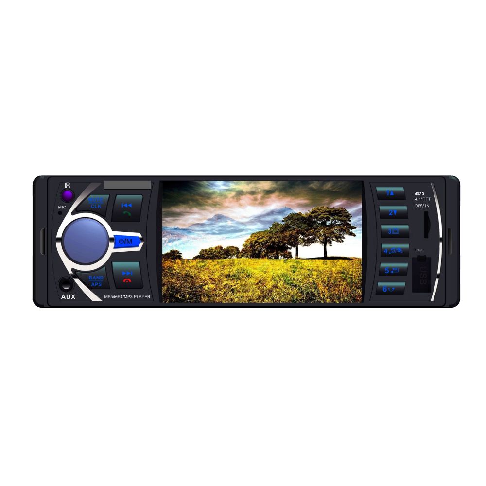 Mp5 Player Αυτοκινήτου 1Din Με Οθόνη 4" Lcd, Bluetooth, Usb/Tf/Aux &Amp; Τηλεχειριστήριο