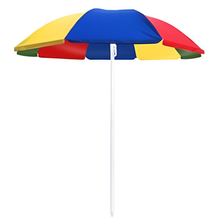 Ομπρέλα Θαλάσσης 220cm 8 Ακτίνες Με Μεταλλικό Σκελετό Πολύχρωμη Kmt Style 297338