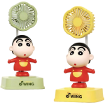 Παιδικό Επιτραπέζιο Ανεμιστηράκι Με Κουνιστή Φιγούρα Crayon Shin-chan Και USB Φόρτιση 552-11