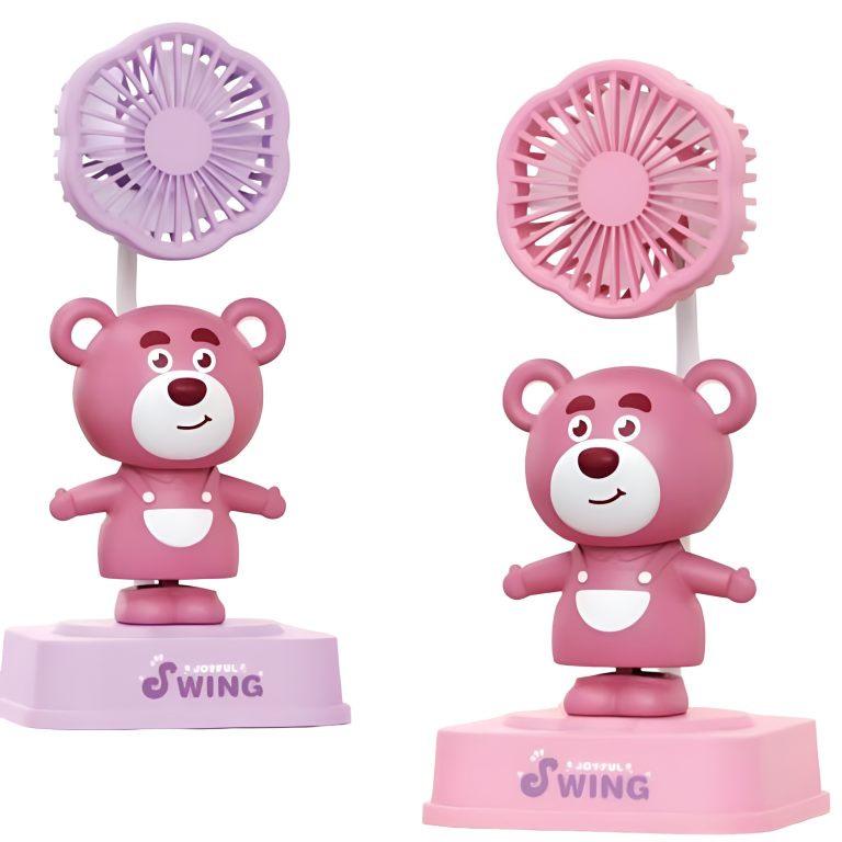 Παιδικό Επιτραπέζιο Ανεμιστηράκι Με Κουνιστή Φιγούρα Lotso Και USB Φόρτιση 552-9