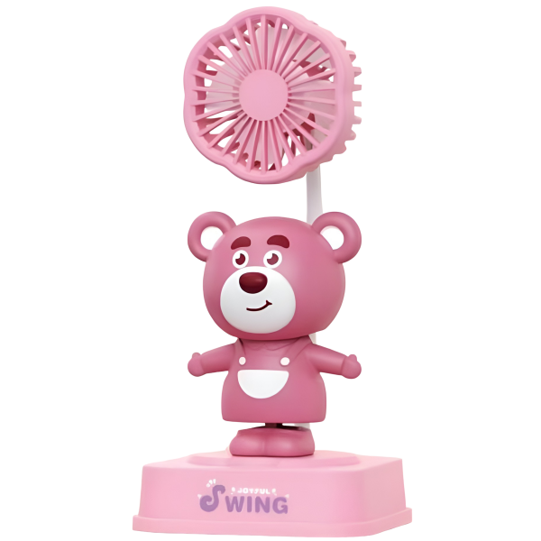 Παιδικό Επιτραπέζιο Ανεμιστηράκι Με Κουνιστή Φιγούρα Lotso Και USB Φόρτιση 552-9