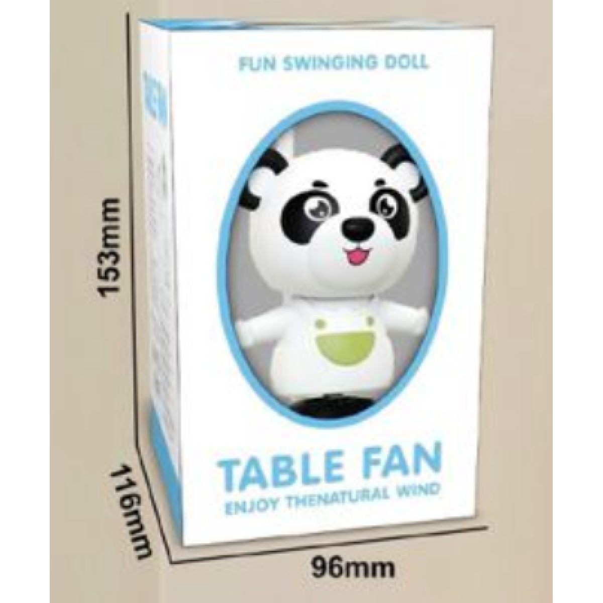 Παιδικό Επιτραπέζιο Ανεμιστηράκι Με Κουνιστή Φιγούρα Panda Και USB Φόρτιση 552-8 - Image 4
