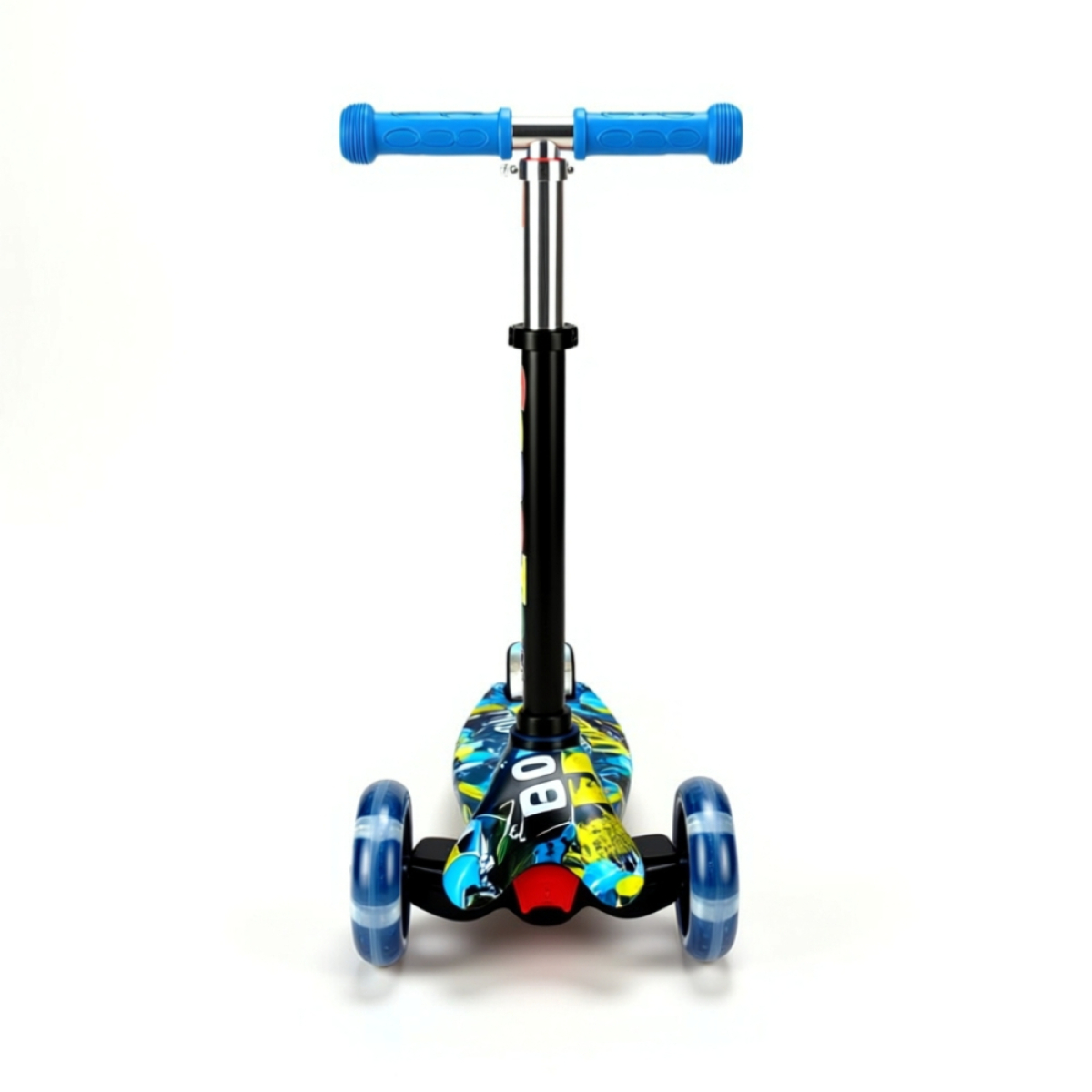 Παιδικό Πατίνι Scooter με Flash LED Τροχούς – Urban Blue Graffiti