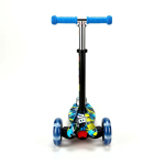 Παιδικό Πατίνι Scooter με Flash LED Τροχούς – Urban Blue Graffiti