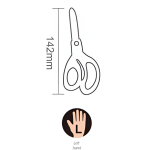 Παιδικό Ψαλίδι για Αριστερόχειρες 14.2cm Motarro MI074-1 - Image 3