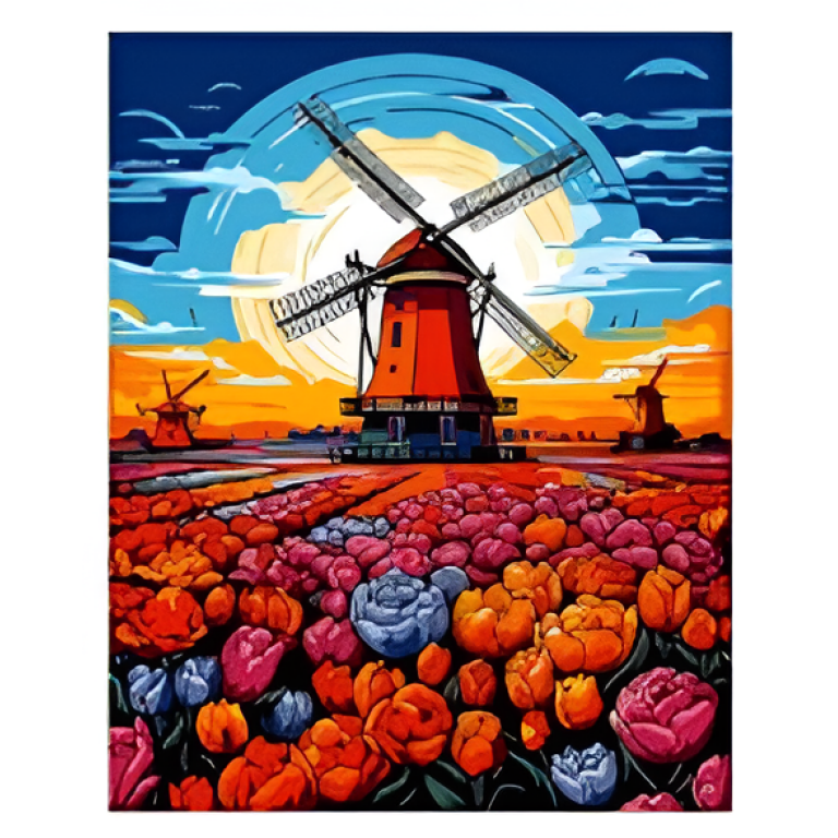 Παιδικός Πίνακας Ζωγραφικής Με Αριθμούς DIY 65x50cm AL6583