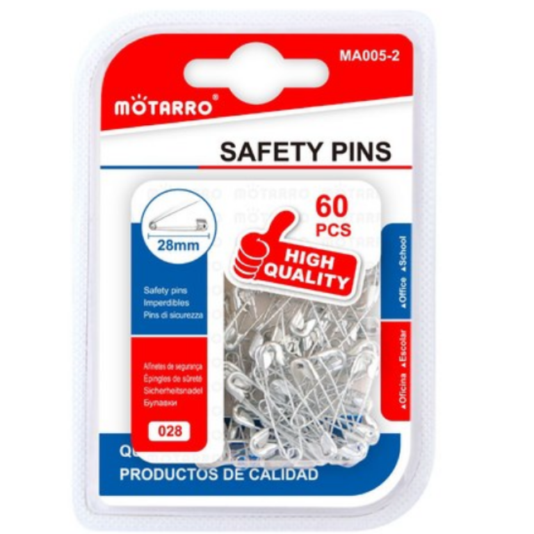 Παραμάνες Ασφαλείας 28mm 60τεμ Motarro MA005-2