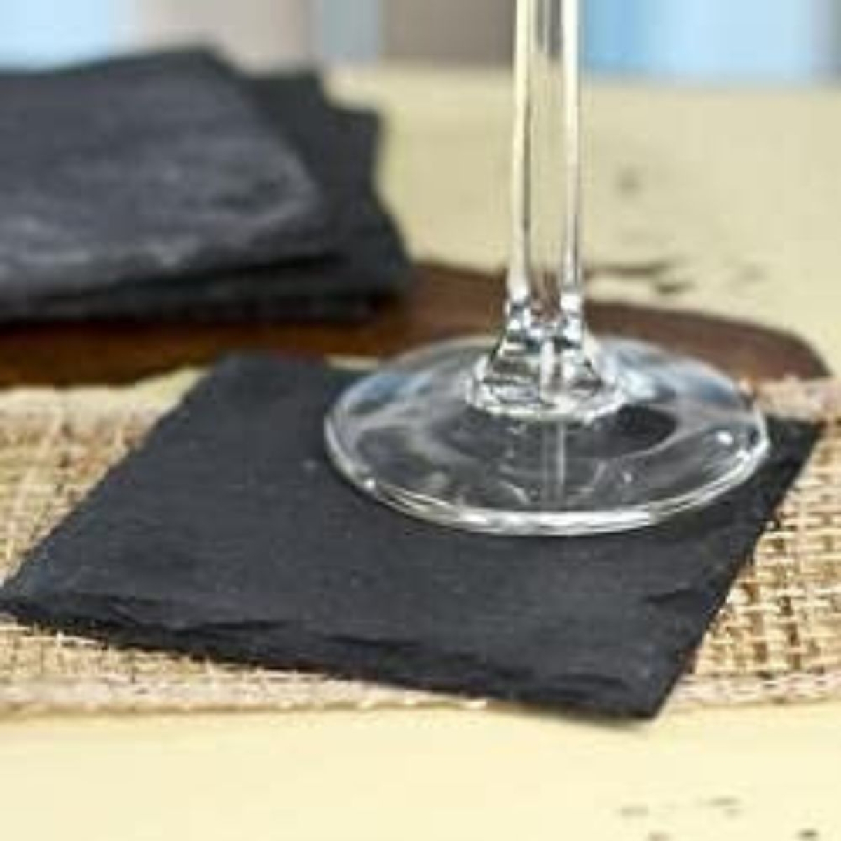 Πλάκα Σερβιρίσματος Φυσικής Πέτρας Τετράγωνη 25x25cm