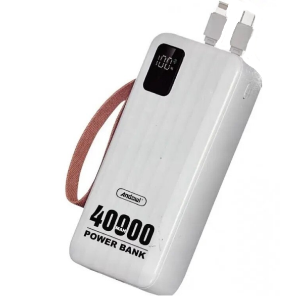 Power Bank 40000mAh Με LED Οθόνη Και USB-C / Lightning Andowl Q-TD81