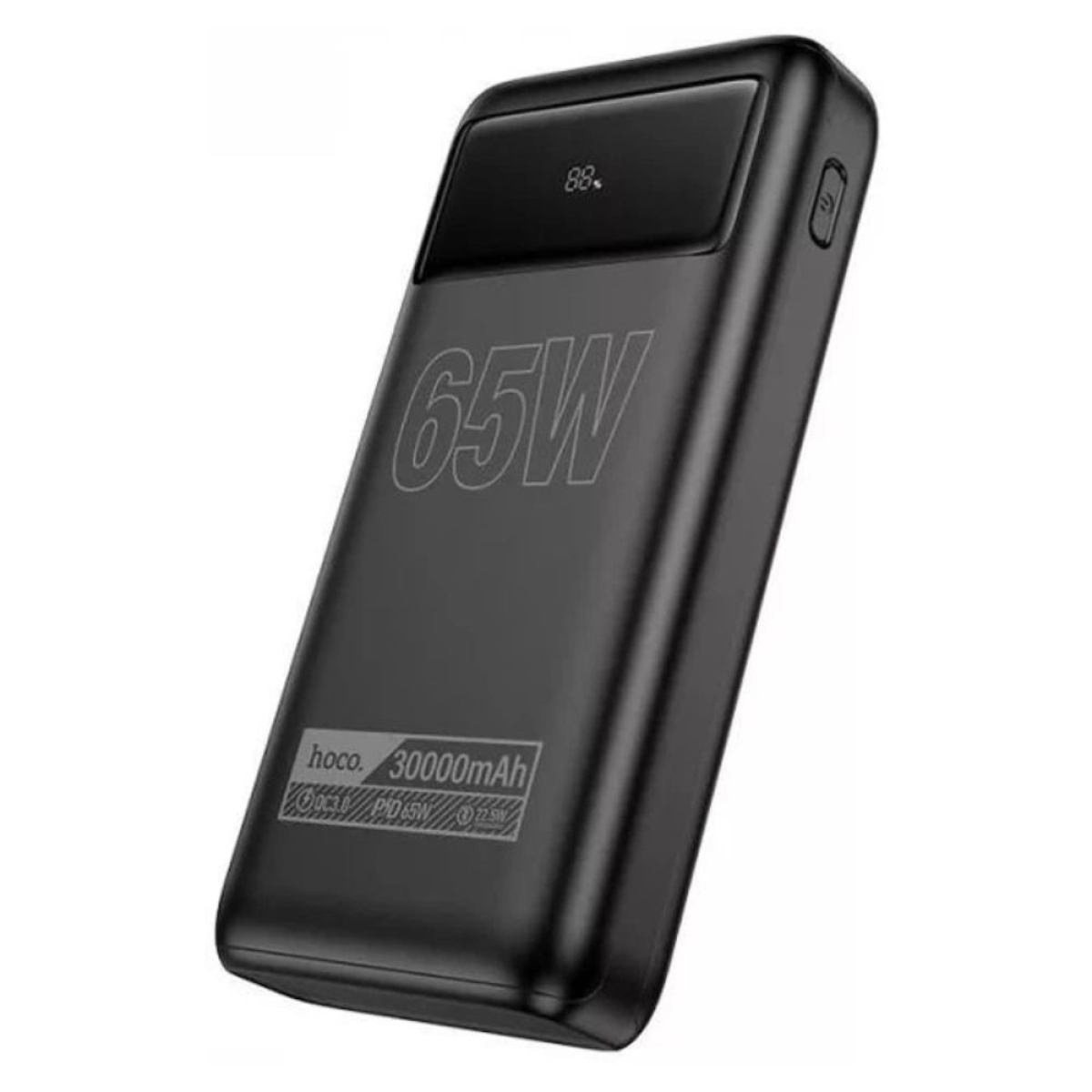 Power Bank HOCO DB81 30000mAh 65W Apollo Edge με Φακό – 4xUSB / 2xType-C, Μαύρο