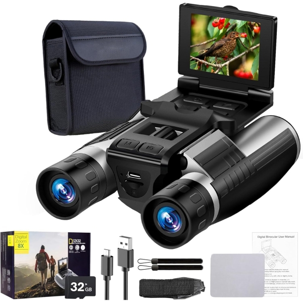 Ψηφιακά Κιάλια Με Κάμερα 48MP 2.5K Και Οθόνη LCD 2.4" Με Κάρτα 32GB