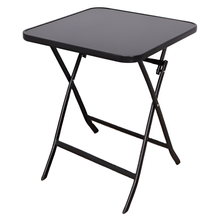 Πτυσσόμενο Τραπέζι Τετράγωνο 60x60cm Με Μεταλλικό Σκελετό SDS-28734