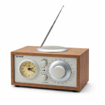 Ρετρό Ξύλινο Ηχείο Bluetooth Με Ραδιόφωνο FM/AM/SW Και Ρολόι NS-808BT - Image 6
