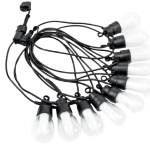 Rixme Γιρλάντα 15m με 16 Λάμπες E27 RGB & Θερμό Φως IP44
