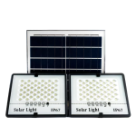 Σετ Ηλιακοί Προβολείς 2τμχ 400LED 400Wx2 Λευκού Φωτισμού IP67 400W/Y – Μαύρο