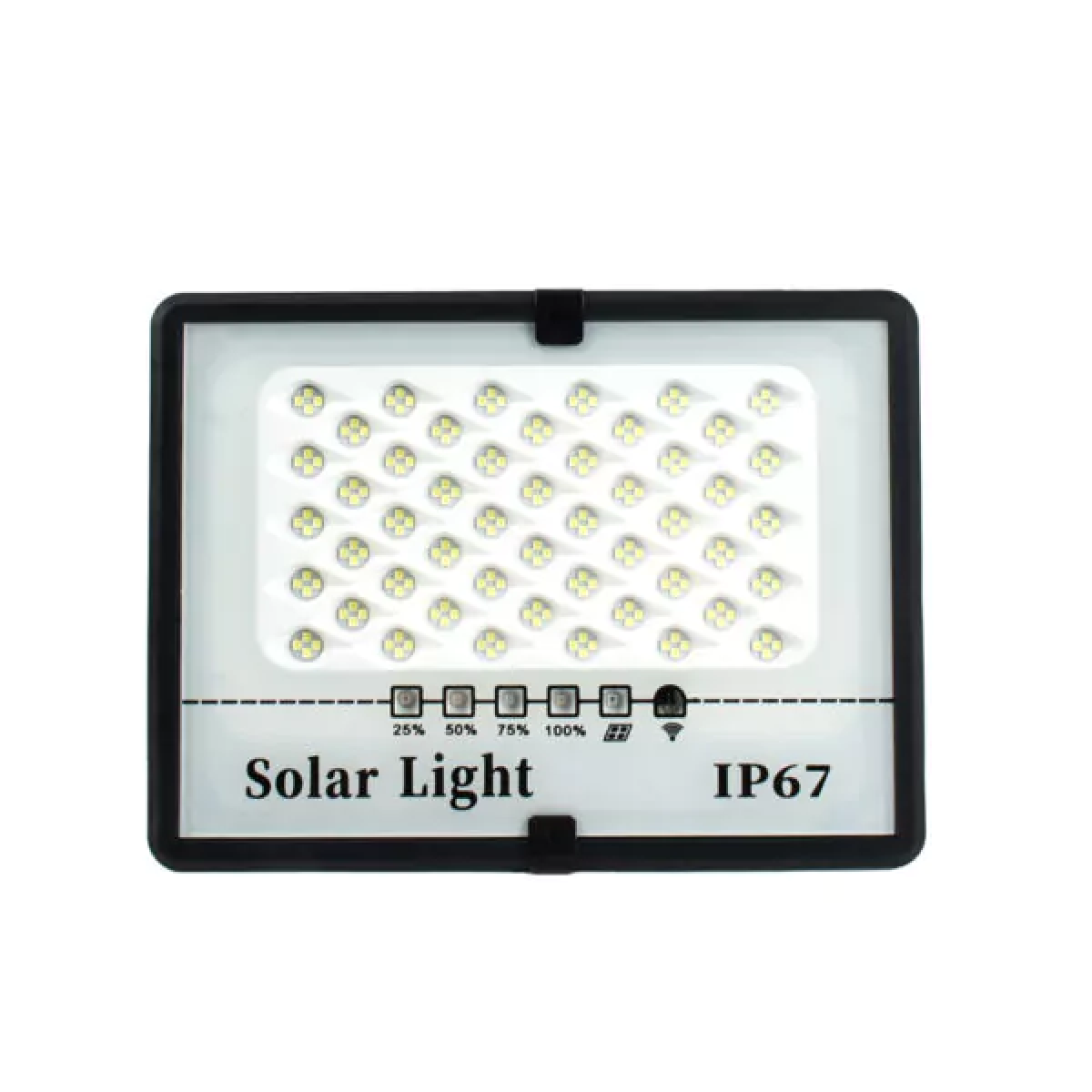 Σετ Ηλιακοί Προβολείς 2τμχ 400LED 400Wx2 Λευκού Φωτισμού IP67 400W/Y – Μαύρο - Image 2