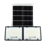 Σετ Ηλιακοί Προβολείς 2τμχ 616LED 600Wx2 Λευκού Φωτισμού IP67 600W/Y – Μαύρο