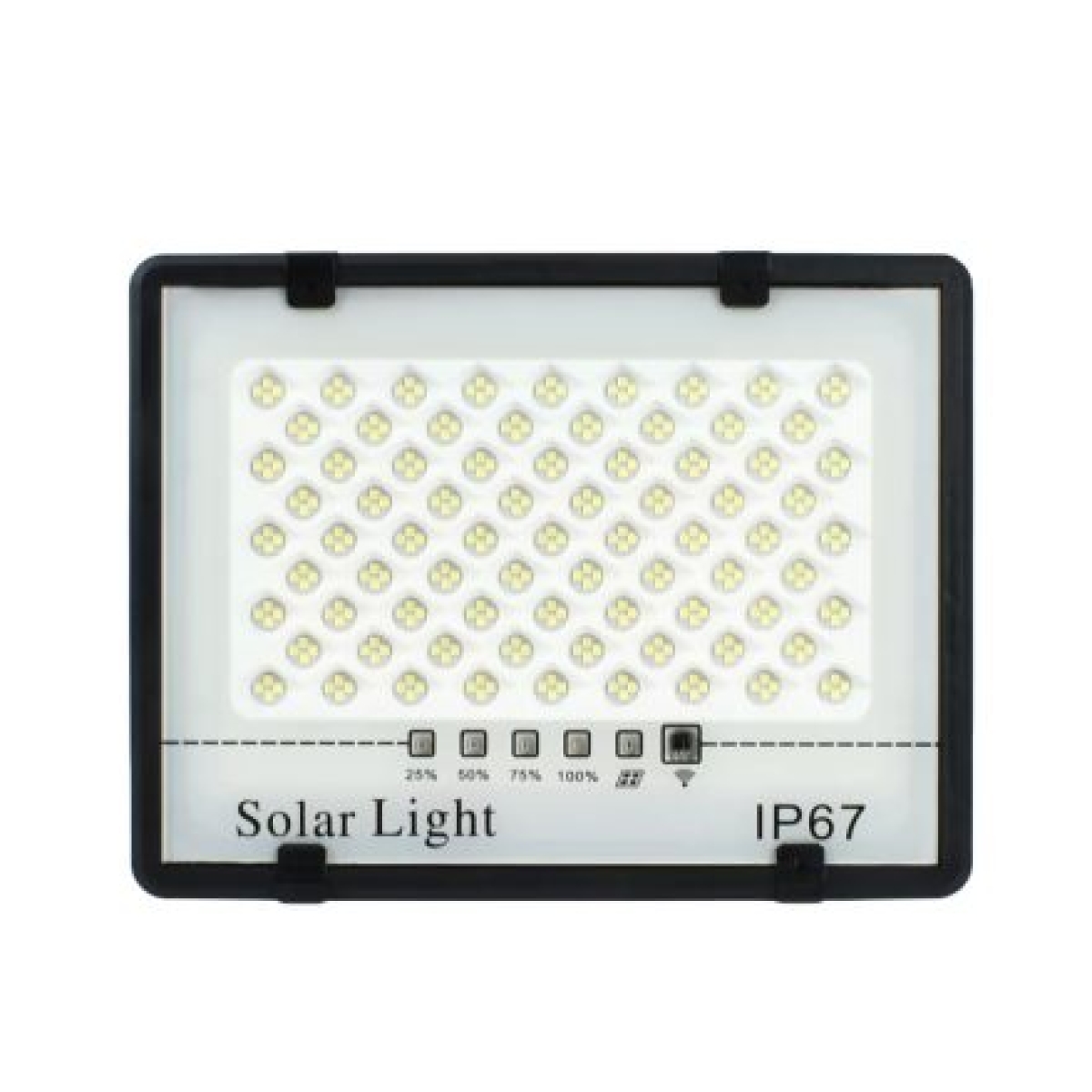 Σετ Ηλιακοί Προβολείς 2τμχ 616LED 600Wx2 Λευκού Φωτισμού IP67 600W/Y – Μαύρο - Image 2