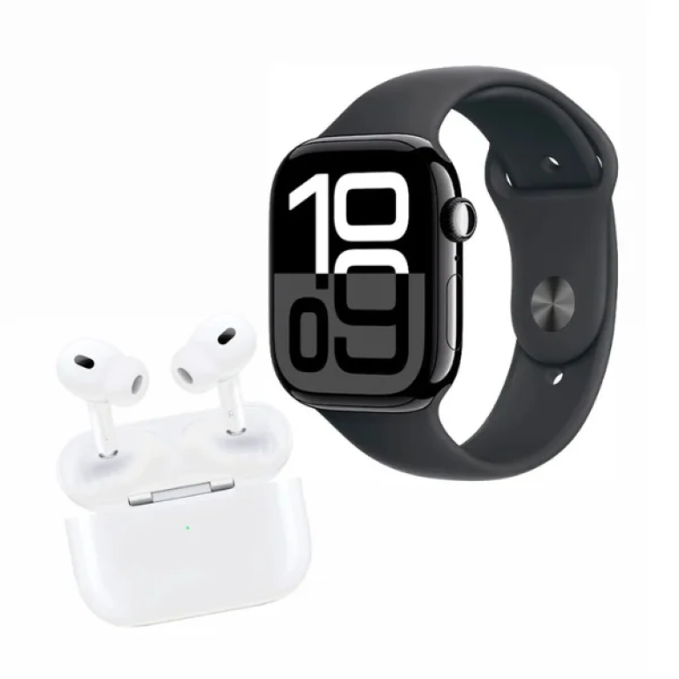 Σετ Smartwatch Με Ασύρματα Ακουστικά Και 7 Λουράκια Series 10 KW55 Max