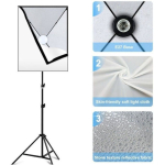 Σετ Softbox Φωτισμού 50x70cm Με LED Λάμπα 30W Και Τρίποδο Puluz PU5070EU - Image 4