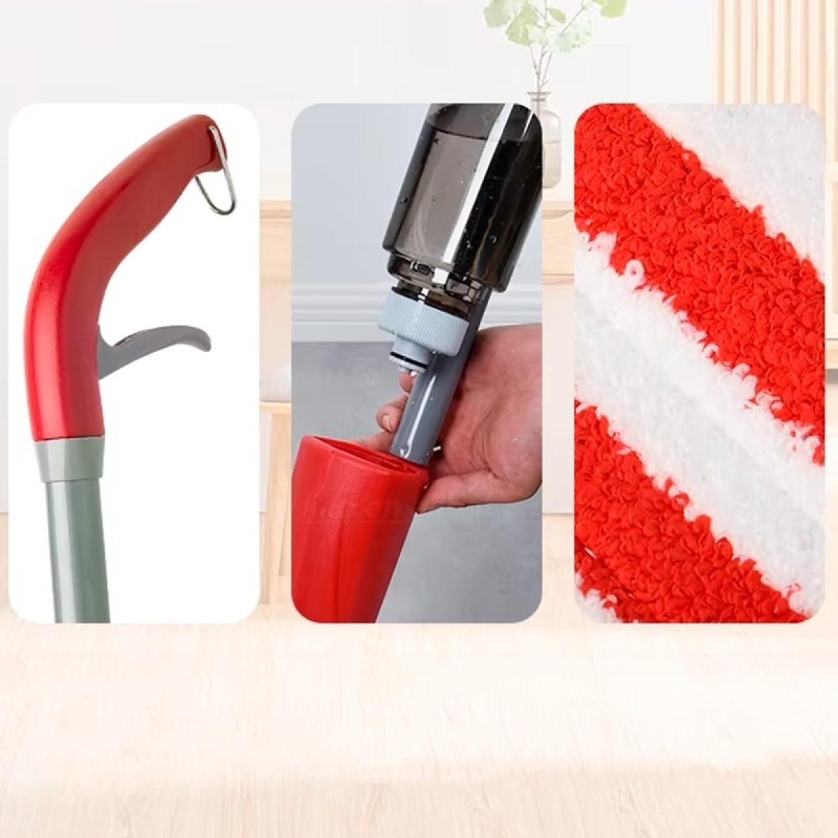 Σφουγγαρίστρα Spray Microfiber Με Δοχείο Νερού 700ml Liao A130002 - Image 7