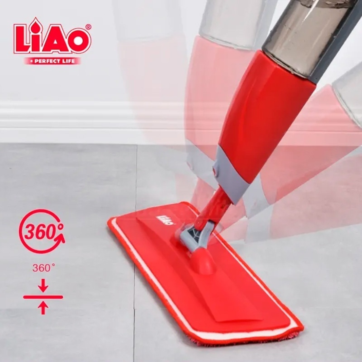 Σφουγγαρίστρα Spray Microfiber Με Δοχείο Νερού 700ml Liao A130002 - Image 4