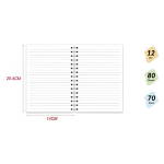 Σημειωματάριο Σπιράλ A5 80 Φύλλων AL9753