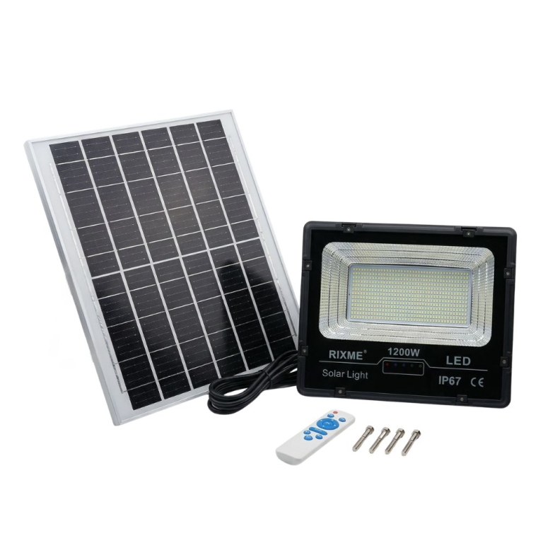 Στεγανός Ηλιακός Προβολέας LED 1200W με Τηλεχειριστήριο IP67 RZ.ABS. 1200W