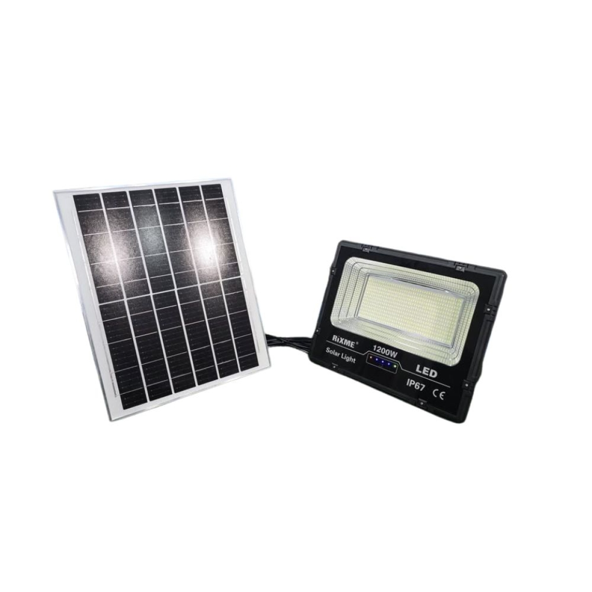 Στεγανός Ηλιακός Προβολέας LED 1200W με Τηλεχειριστήριο IP67 RZ.ABS. 1200W