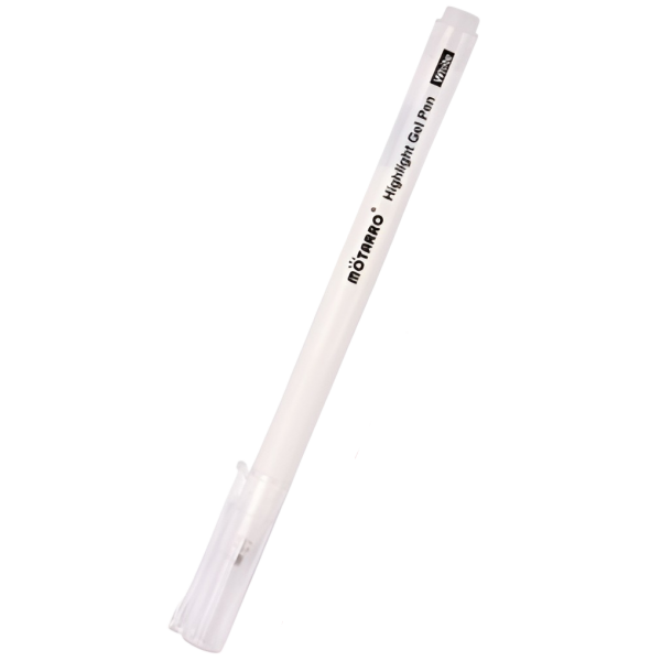 Στυλό Gel Highlight Λευκό 0.8mm Motarro MC193-1