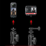 Βάση Στήριξης Action Camera Για Τιμόνι Μοτοσυκλέτας 360° Αλουμινίου Motowolf MDL3532 - Image 2