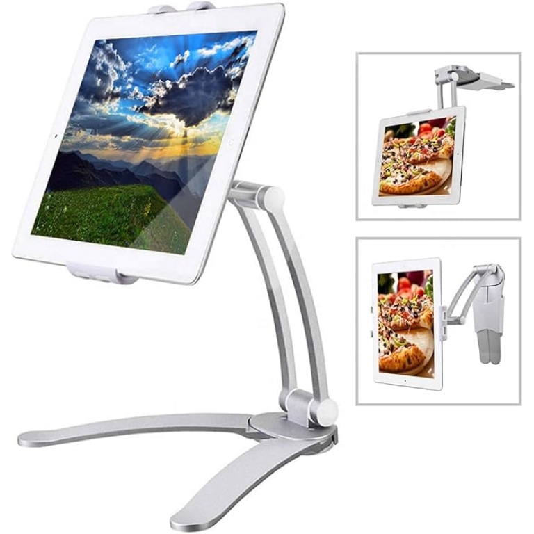 Βάση Στήριξης Για Tablet & Smartphone 2 Σε 1 Aσημί