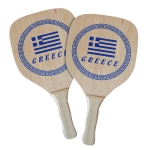 Ξύλινες Ρακέτες Παραλίας Greece SummerTiempo 62348